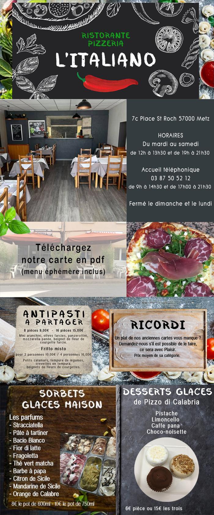 Planche restaurant italiano fevrier2023